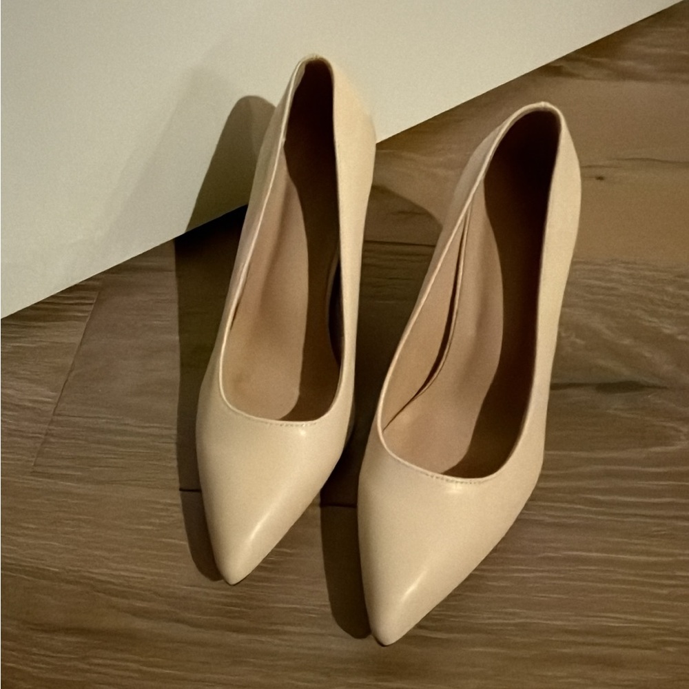 ASOS Cream Pointed Toe Heels